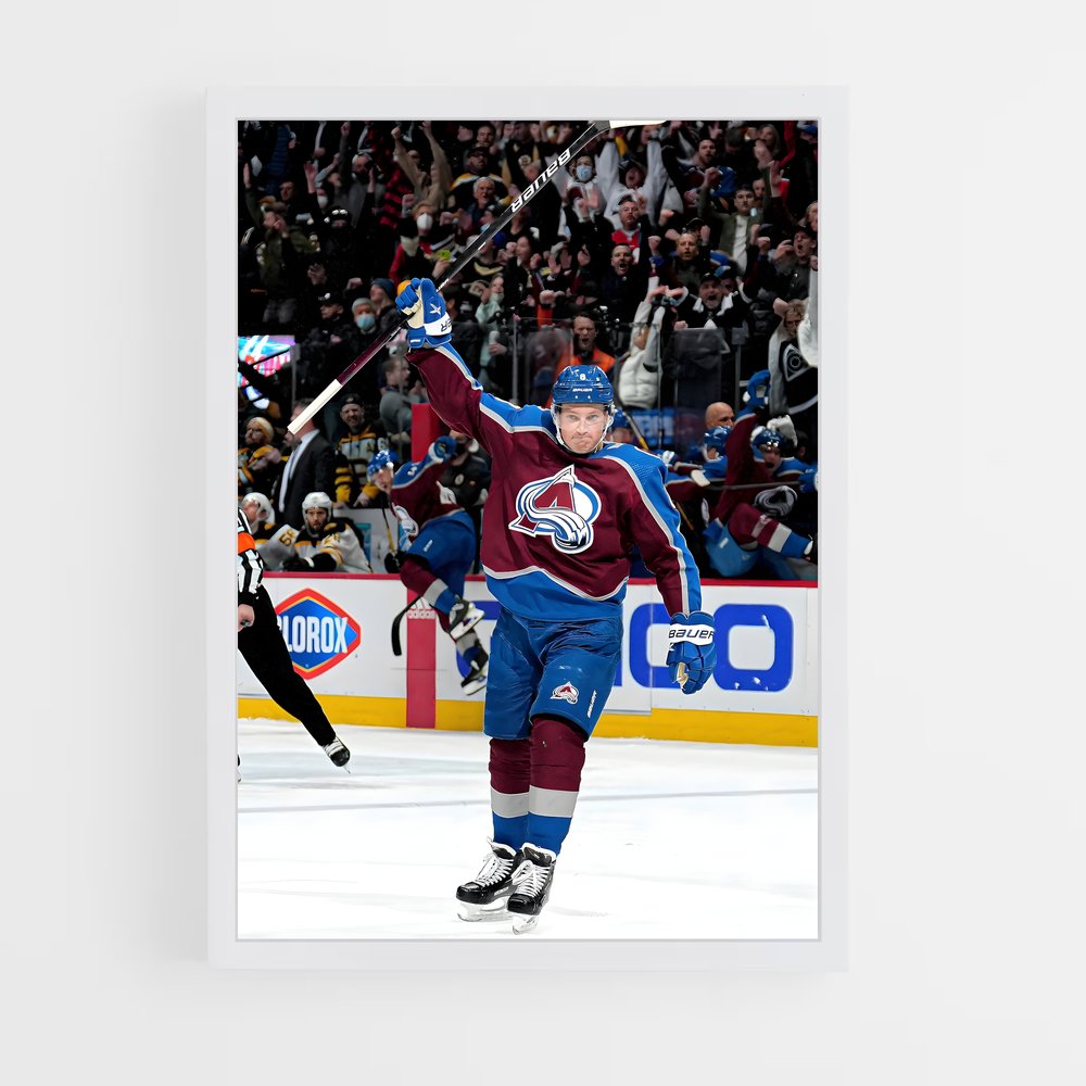 Poster Célébration Énergique – affiche Hockey sur glace (vue 3)